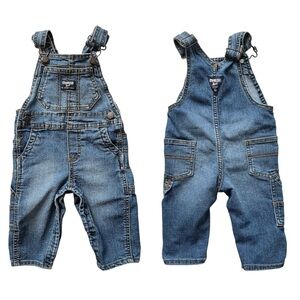 Oshkosh Bgosh Blue Denim Vestbak Overalls 9 months